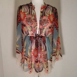 Ivy Jane Tie Front Floral Top